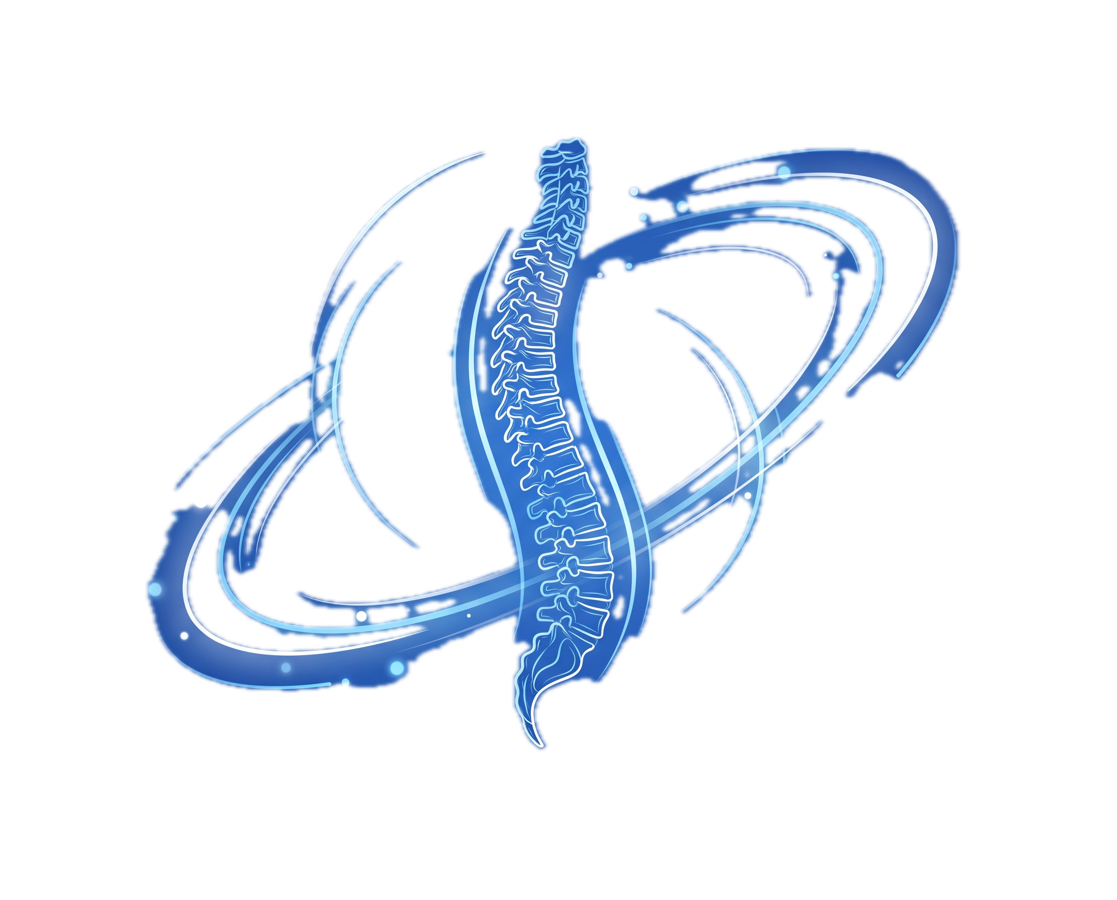 Illustration of a spine representing chiropractic spine care at KC Rehab
